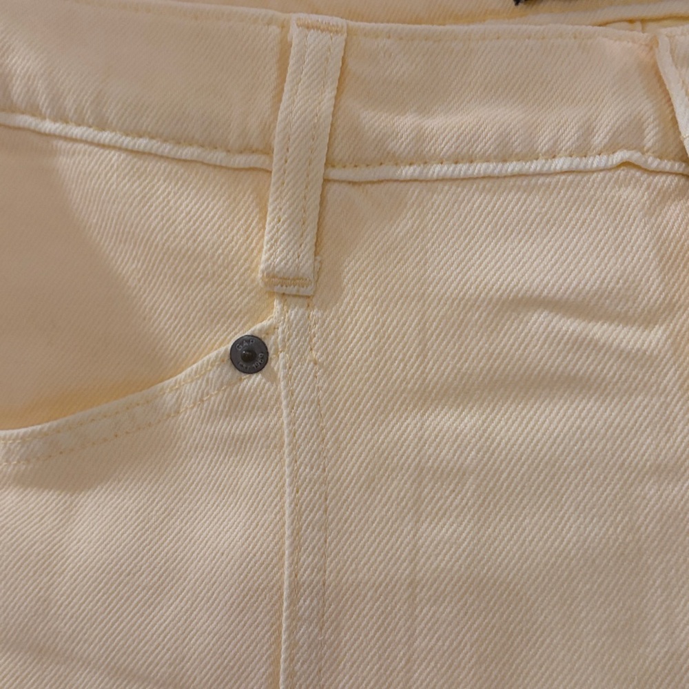 GAP Yellow Mid Rise SuperSoft Baggy Utility Jeans/NWT/Size: 8/29 - Picture 15 of 16
